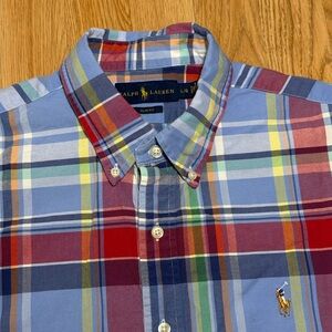 Ralph Lauren Men's Multicolor Plaid Shirt. NEW.